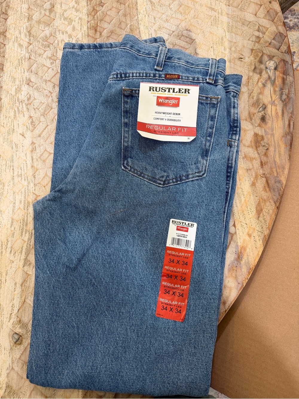 Wrangler Rustler Men's Light Blue Relaxed Jeans